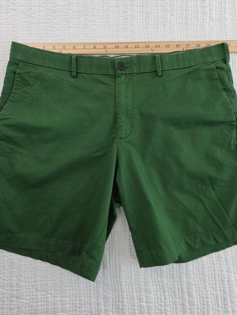 Banana Republic Walking Shorts Mens 40 Verdent Green 9" Inseam Stretch Classic - Picture 10 of 15